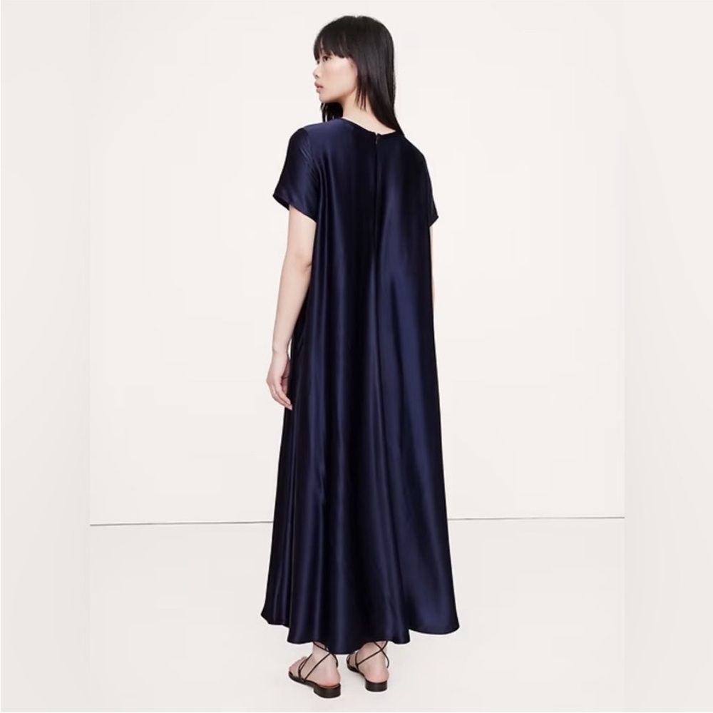 NEW! Banana Republic Italian Satin Trapeze Maxi - Large Tall or XL Regular only - Picture 2 of 4